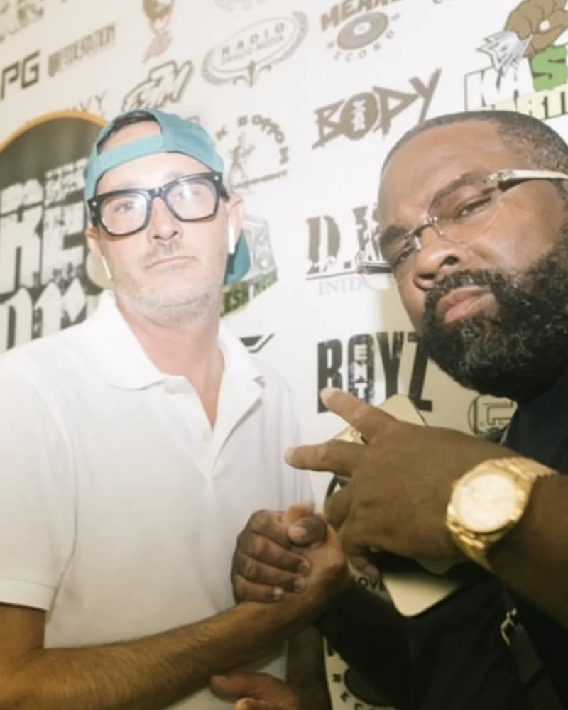 Thomas Dishaw with Street Lord Juan